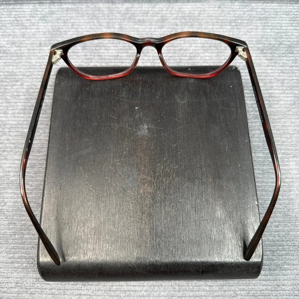 Barton Perreira Hettie TER Tortoise Red‎ Cat Eye Eyeglass Frames 49-17-145 Y2k